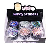 Kandy Grinder Zinc Alloy Color Skull Print Design On The Top 50mm 4Pts