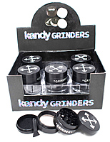 Kandy Grinder Zinc Alloy Cross Printed Sign On The Top 40Mm 4Pts - Mixed Designs