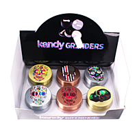 Kandy Grinder Zinc Alloy Engraved Skull Print On The Top 50mm 3Pts - Mixed Colors Kandy Grinder Zinc Alloy Engraved Skull Print On The Top 50mm 3Pts - Mixed Colors