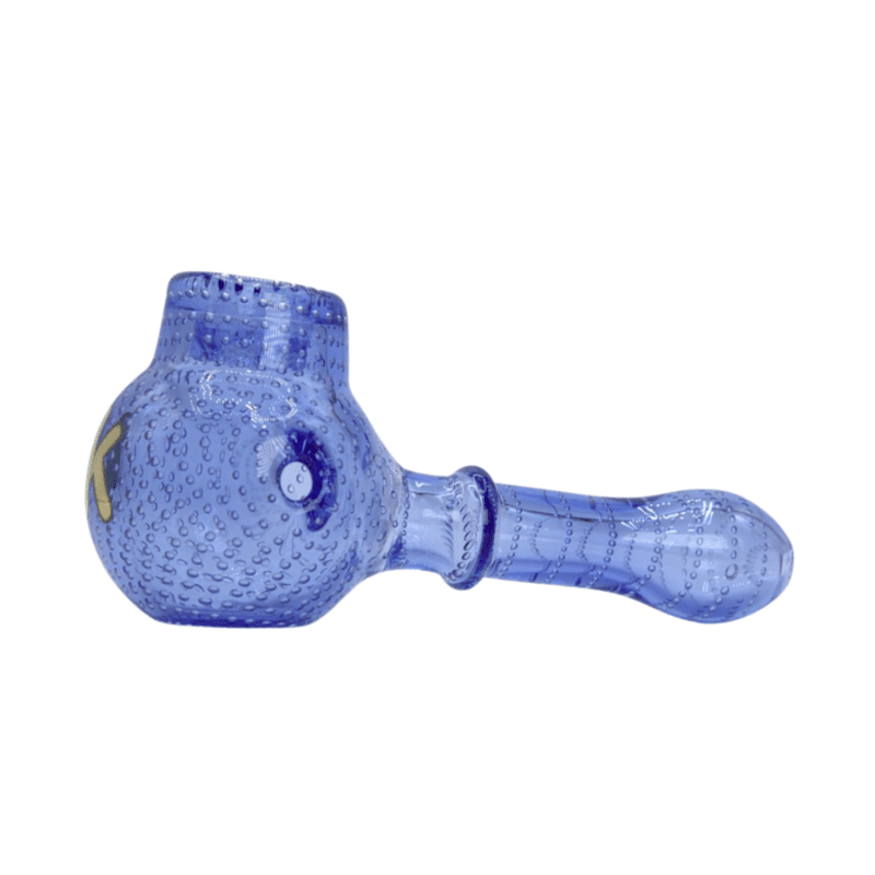 Kandy Glass Hand Pipe 5.98" Dotted Design on Entire Piece w/ Bowl Pushing Out. Includes Screen in Bowl