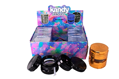 Kandy Grinder Metal W/Transparent Part In The Middle 62mm 5pts