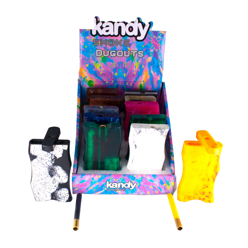 Kandy Resin Dugout 4" W/One Hitter /Pc