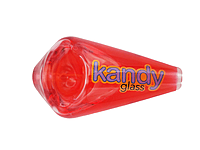 Kandy Glass Hand Pipe 3" W/Glycerin Lamp Shape