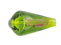 Kandy Glass Hand Pipe 3" W/Glycerin Lamp Shape