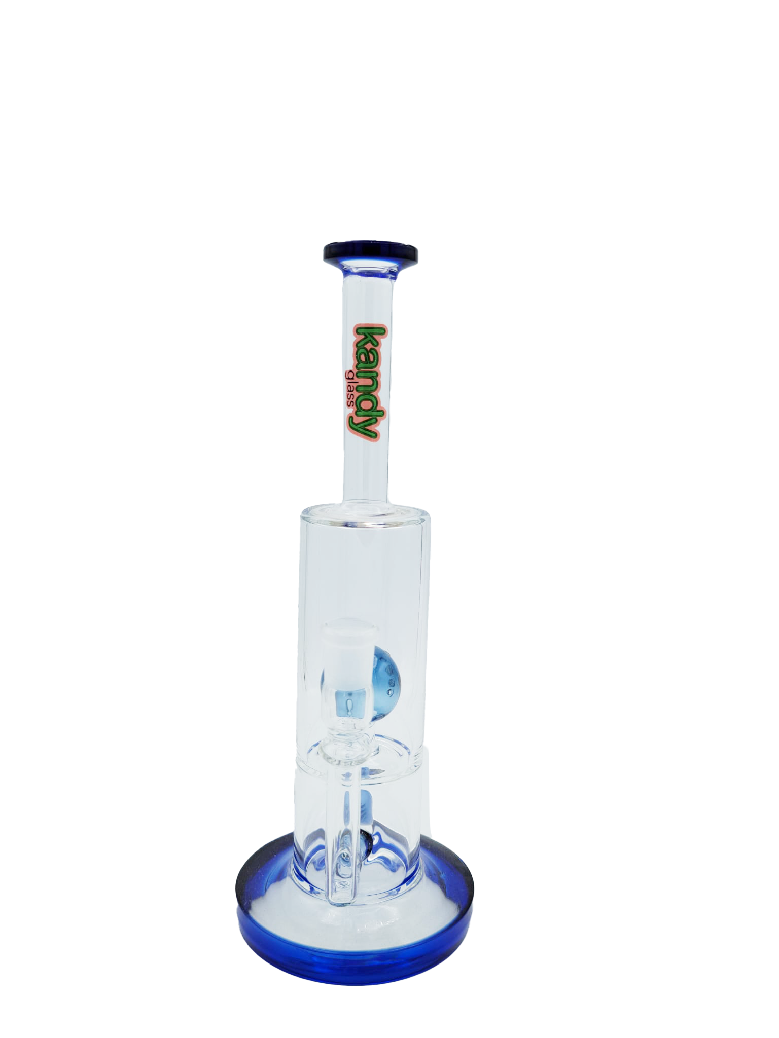 Kandy Water Pipe 10" W/whistle & Ball Colored Perc