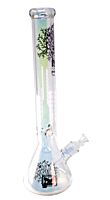 Kandy Glass Water Pipe 18" Beaker Base 7mm Glass W/tree Design