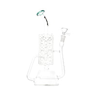 Kandy Glass Water Pipe 12" W/ Grated Design, Recycler & Slitted Perc Kandy Glass Water Pipe 12" W/ Grated Design, Recycler & Slitted Perc