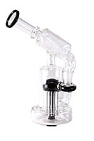 Kandy Water Pipe 8" Recycler Bent Neck W/showerhead Perc Telescope Shape